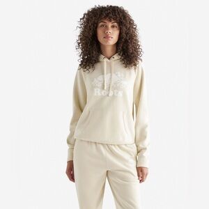 ROOTS || Organic Original Kanga Hoodie in Light Yellow Size Medium